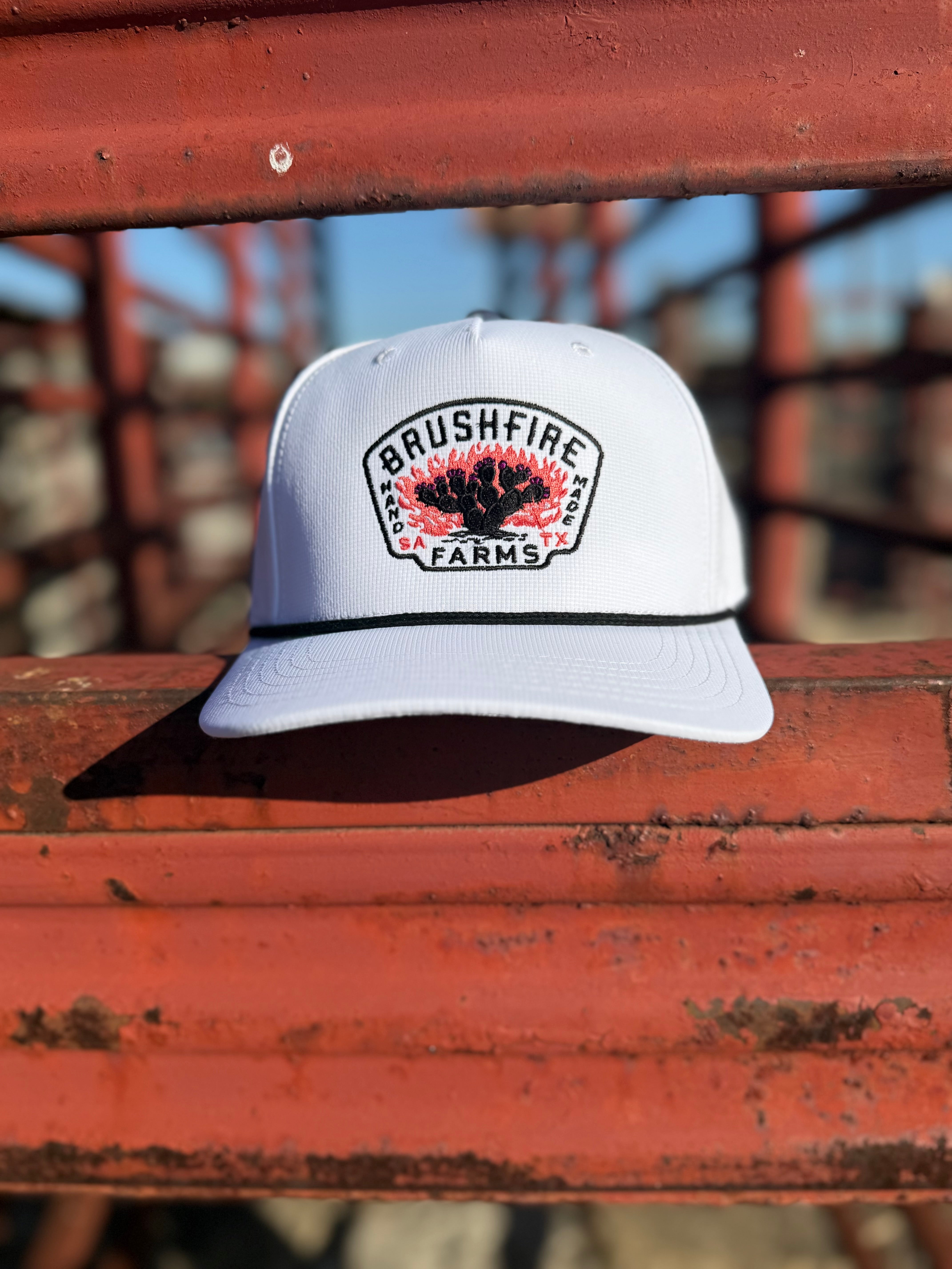 White Cap America Rope Hat | Black Rope | Brushfire Farms