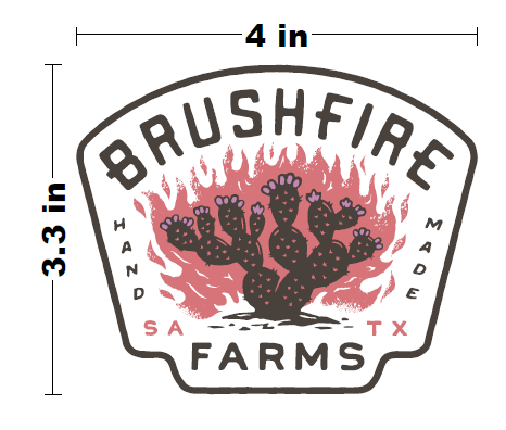 Brushfire Farms Main Logo Decal