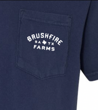 Load image into Gallery viewer, Brushfire Farms Navy Shirt - w/ Texas Logo