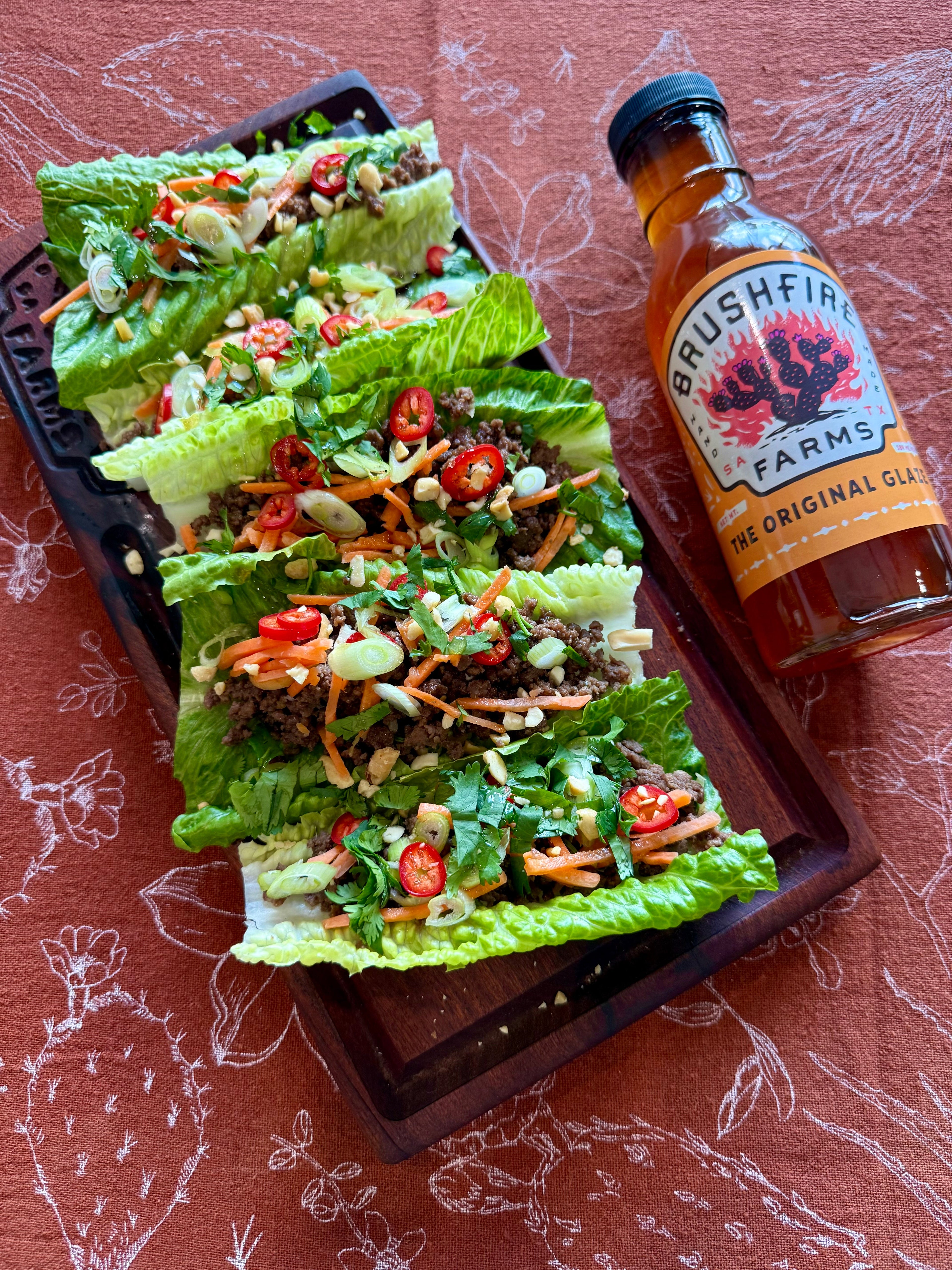 Thai Venison Lettuce Wraps