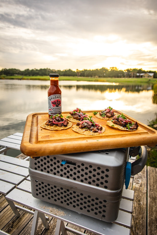 Prickly Pear BBQ Tablitas Tacos