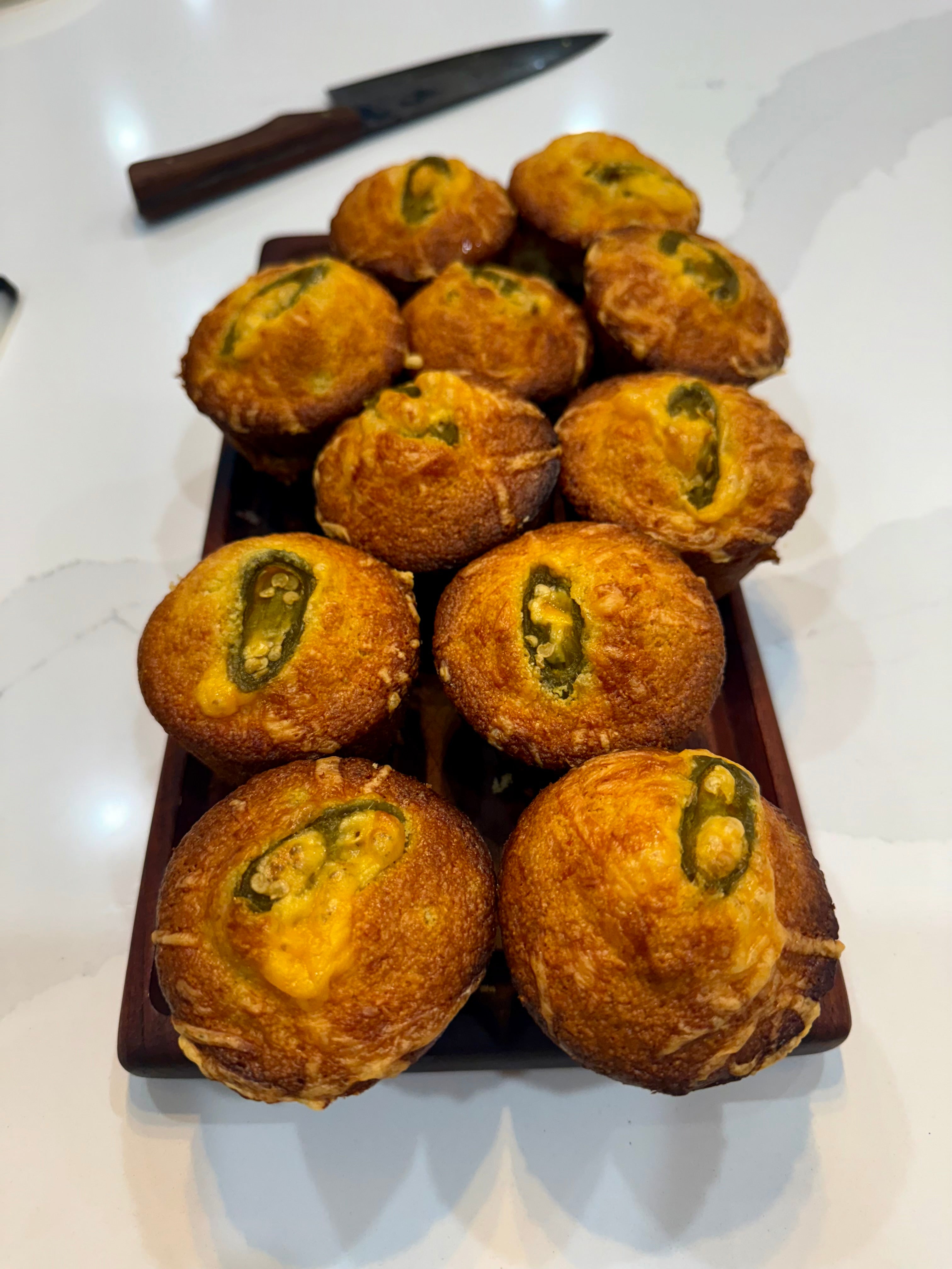 Jalapeño Cheddar Cornbread Muffins