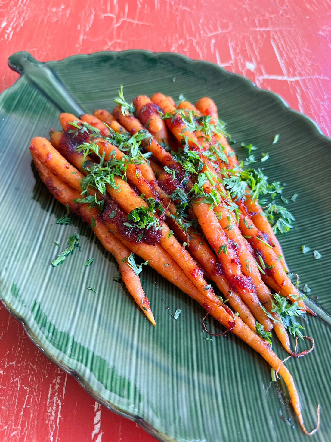 Cranberry Chile Pequin Glazed Carrots