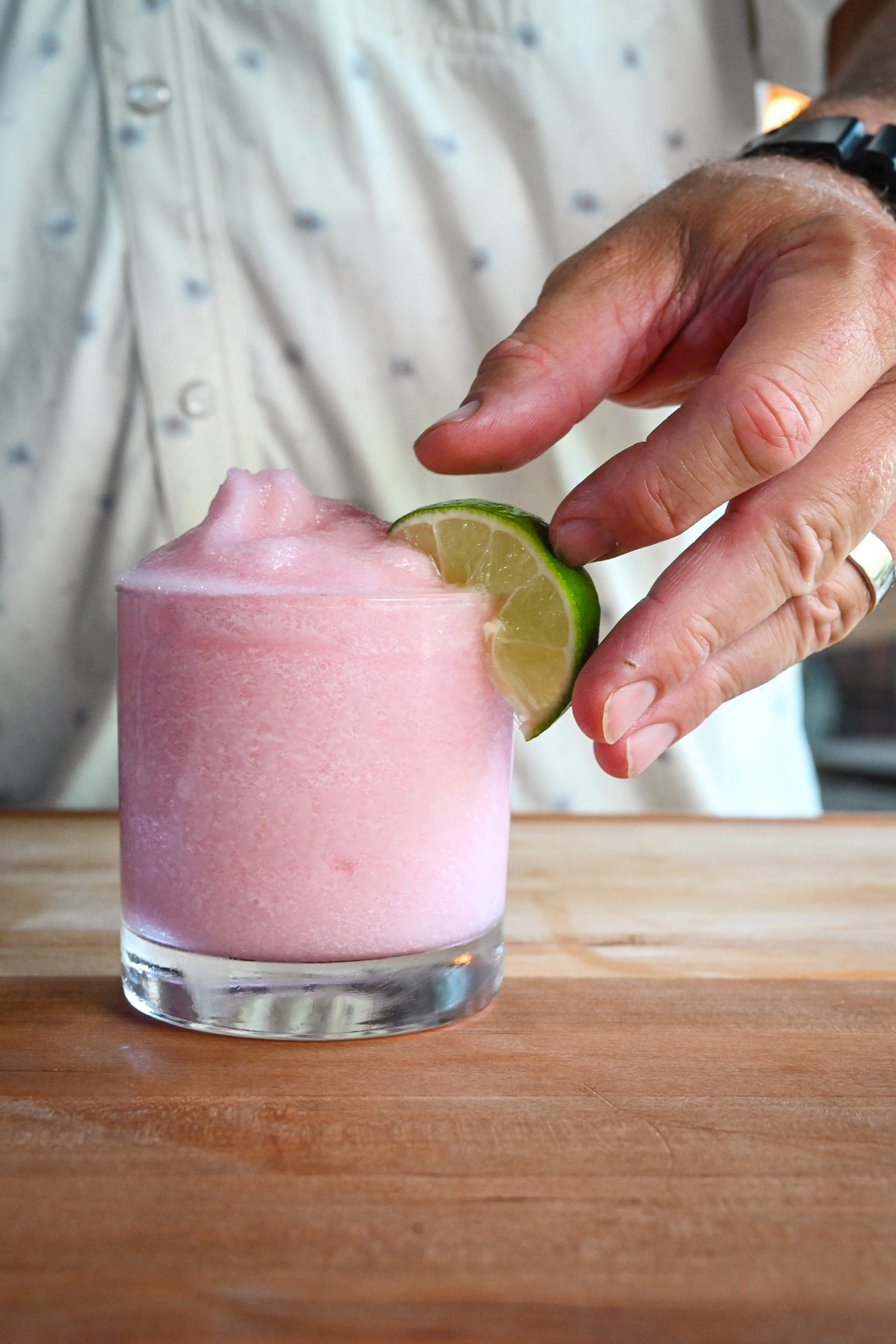 Frozen Prickly Pear Vodka Lemonade