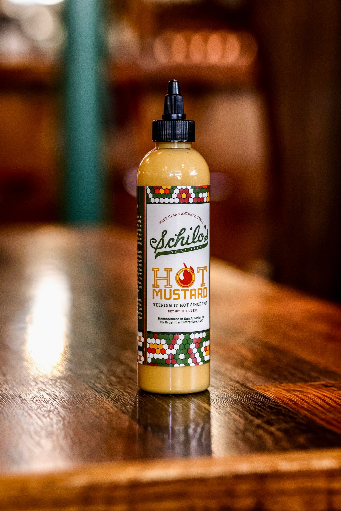 Schilo's Hot Mustard | 9 Oz Bottle | Authentic San Antonio Flavor