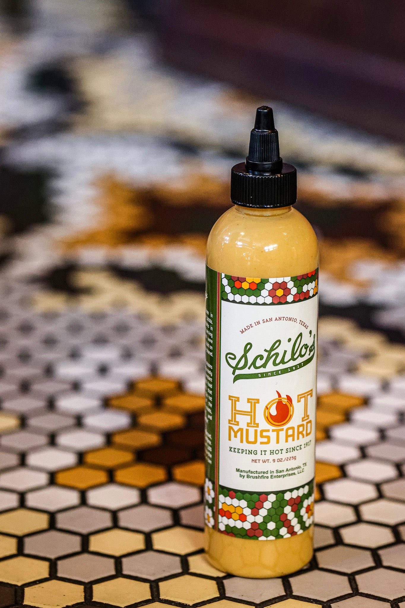 Schilo's Hot Mustard | 9 Oz Bottle | Authentic San Antonio Flavor