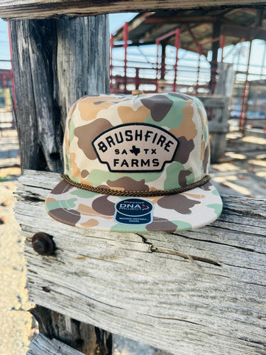 Brushfire Farms Rope Hat with Tan Patch