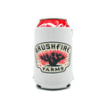 Brushfire Farms neoprene koozie featuring a cactus design, perfect for keeping beverages cold and stylish.