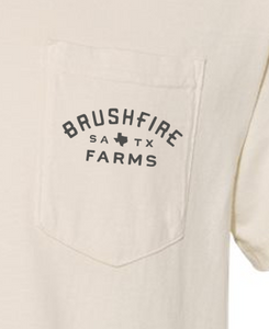 Brushfire Farms Cream Shirt - w/ Cactus Logo