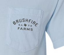 Load image into Gallery viewer, Brushfire Farms Powder Blue Shirt - w/ Cactus Logo