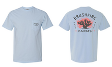 Load image into Gallery viewer, Brushfire Farms Powder Blue Shirt - w/ Cactus Logo