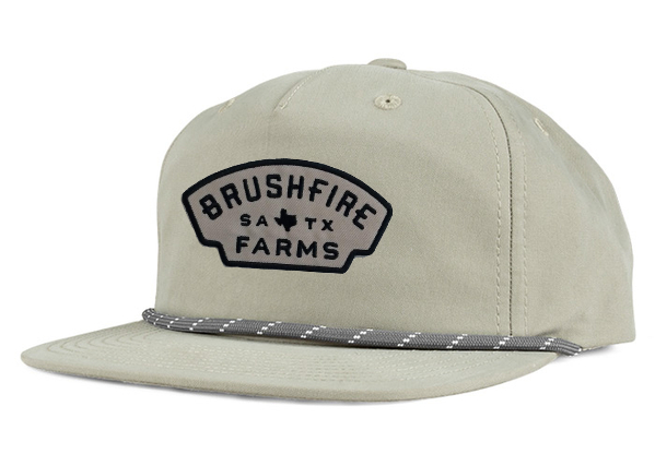 Brushfire Farms Sage Rope Hat with Silver Tx Patch