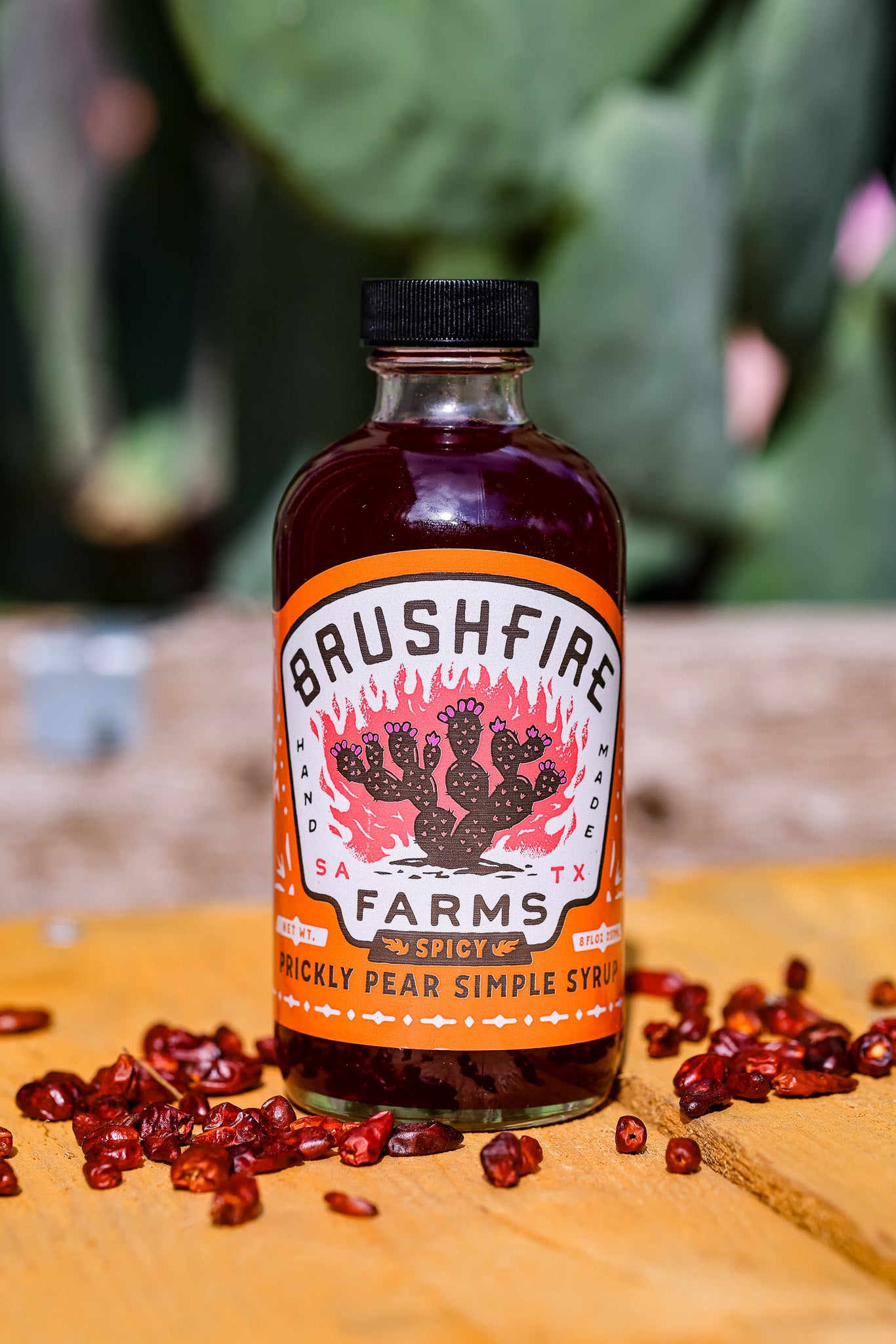 Spicy Prickly Pear Simple Syrup